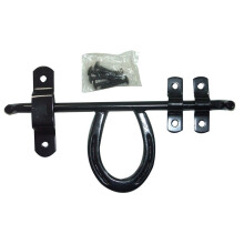 Intrepid International Horseshoe Staldeurgrendel - Inclusief zwaar stalen hardware Weerbestendig Roestbestendig Ontwerp voor stijlvolle en veilige sc