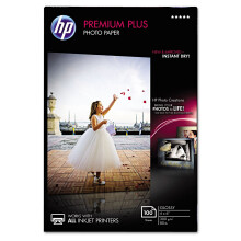 HP Premium Plus Fotopapper - Blank - Smuts- och vattenresistent - 4" x 6" - 11.5 mm tjock