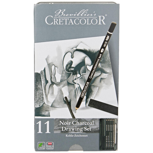 CRETACOLOR Set 11 te?a???? ??a s??d?? Noir se ????????, p????????