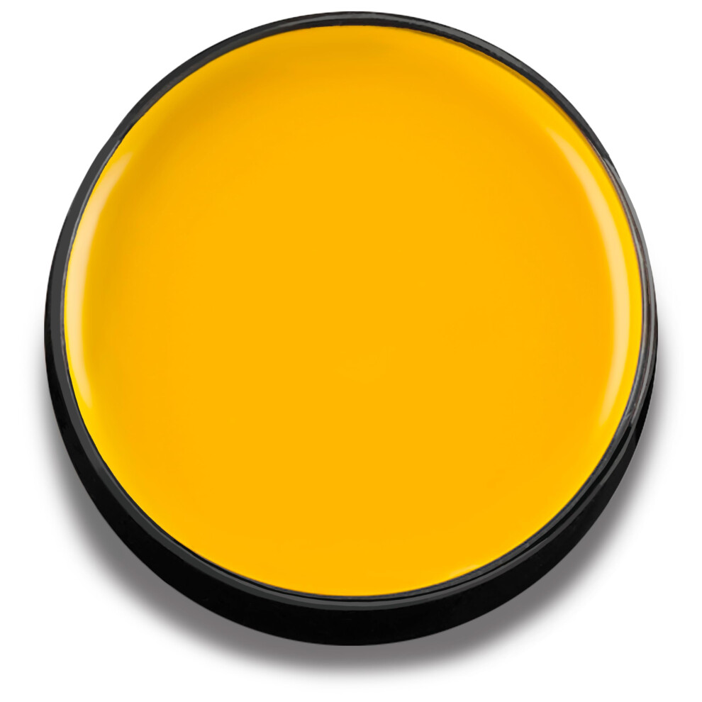 Mehron Makeup Color Cups | Stage  Foundation  Face Paint  Body Paint  Halloween | Face Paint Makeup | Greasepaint .5 oz 14 g Yellow