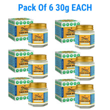 (Pack Of 6) Tiger Balm Pain Relief White Ointment - 30g EACH