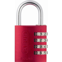 ABUS 145/40 C 40mm Behuizing 4-Cijferige Instelbare Combinatieslot, Rood