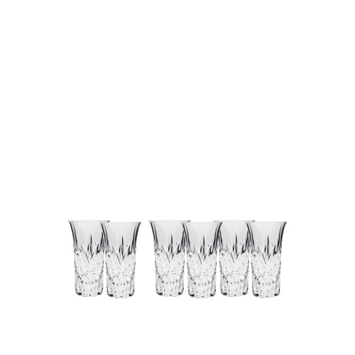 Godinger 6er Set Dublin Wodka Shotgläser, klar