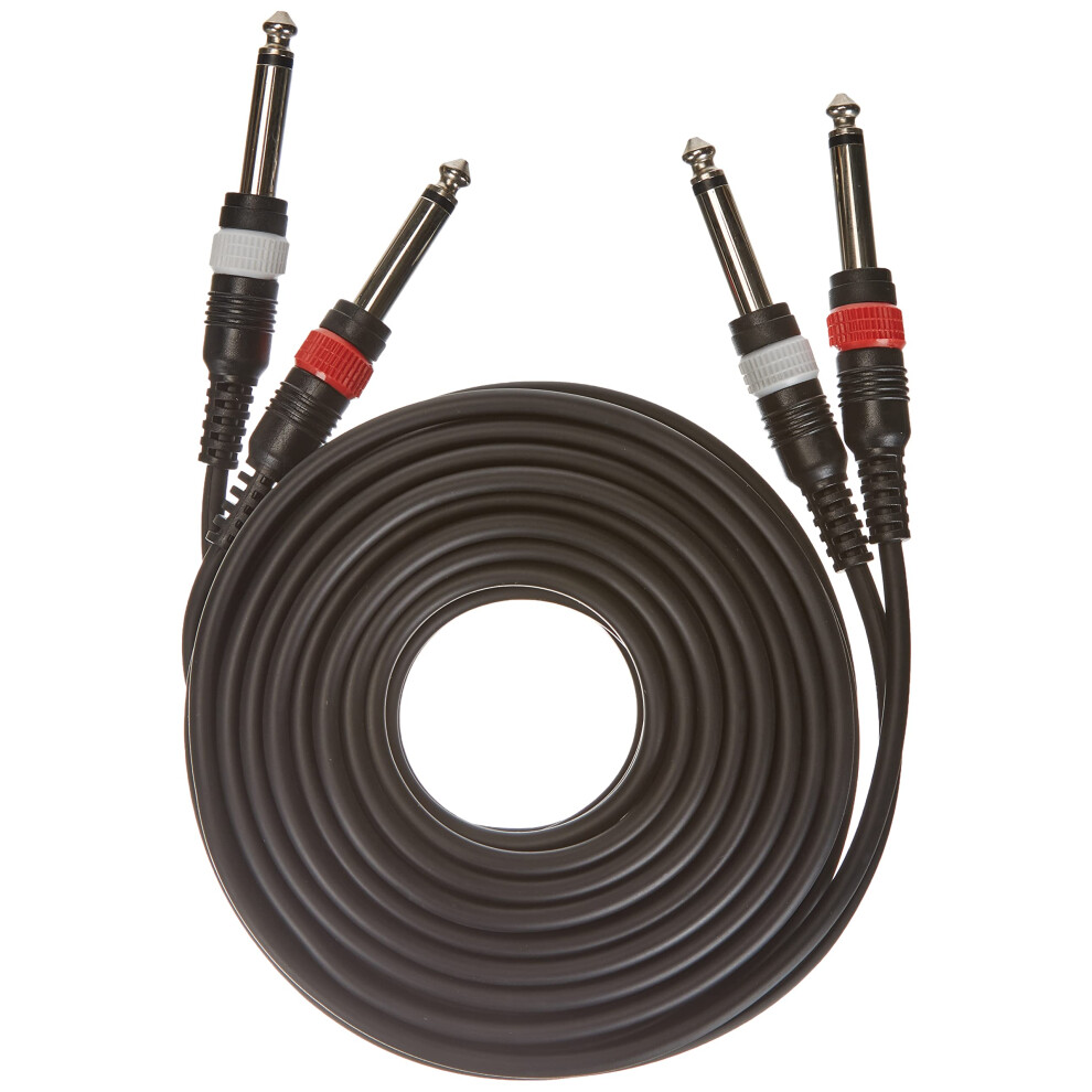 C  ble audio Adam Hall 3 Star Series 6 m 2 jacks mono 6,3 mm vers 2 jacks mono 6,3 mm
