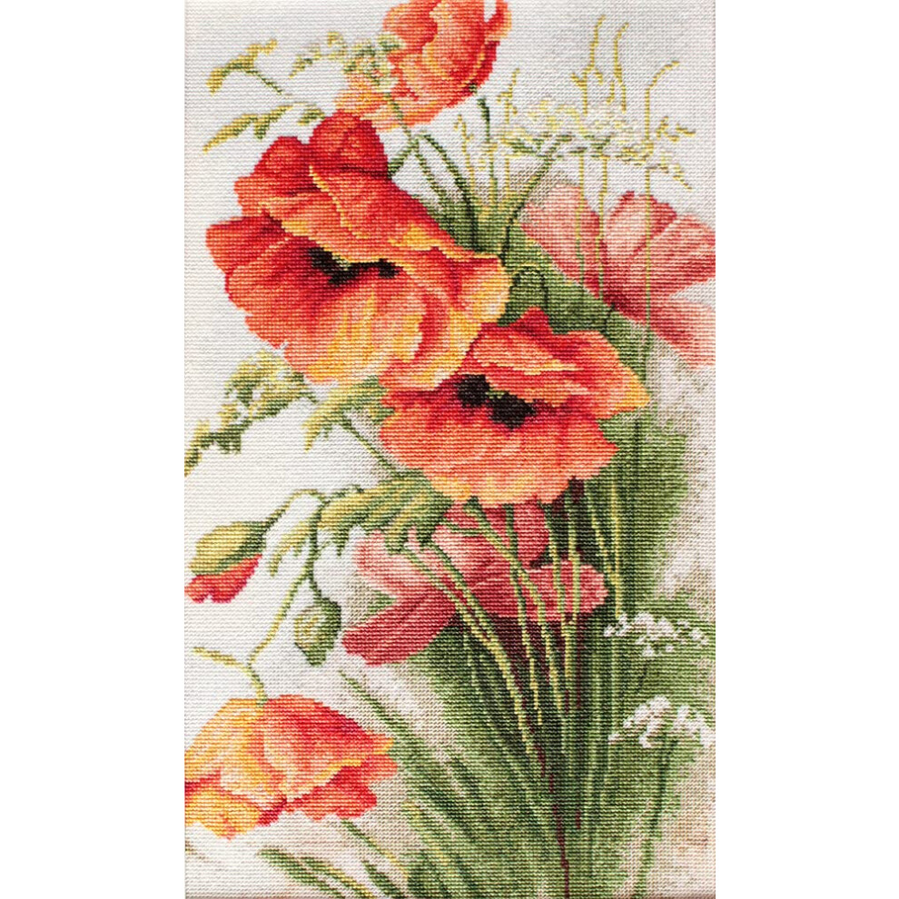 Luca-S B213 Poppies - Cross Stitch Kit