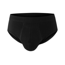 PRO-TECH-Dry - Vaskbart og genanvendeligt Urininkontinens Bomuldsundert?j til m?nd med absorberende omr?de foran (sort lille)