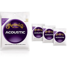 Martin M175 Traditionel bronze brugerdefineret let akustisk guitarstrenge - 4 pakke
