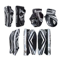 Franklin Sports NHL Kids Street Street Hockey -Torwart -Pads Set - Kinderhockeytrainingsausrstung - umfasst Block Pad Catch Handschuh und Torwar