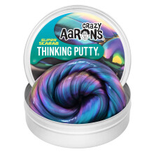 Crazy Aaron's Super Illusions Super Scarab Thinking Putty - 4 """" Putty de gndire multicolor din staniu - Putty senzorial non -toxic - Niciodata