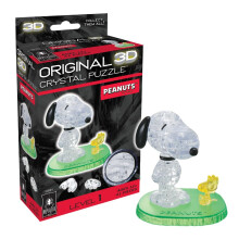 BePuzzled | Peanuts Snoopy och Woodstock Original 3D Crystal Puzzle, Från 12 år