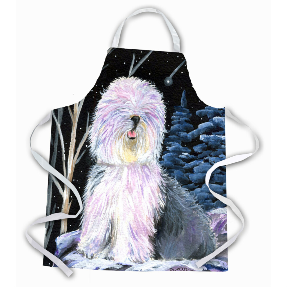 ""Caroline's Treasures SS8409APRON Starry Night Old English Sheepdog Schort Groot Veelkleurig""-image