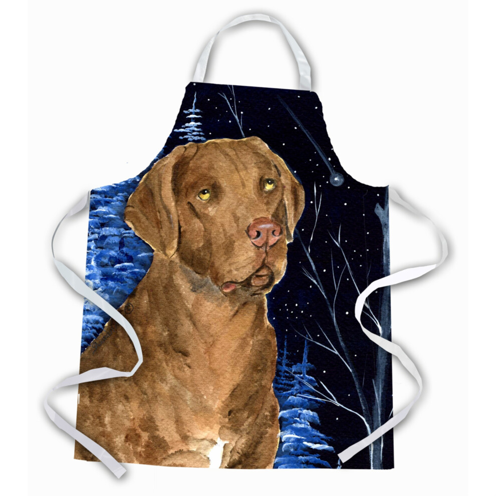 """"Caroline's Treasures SS8384APRON Starry Night Chesapeake Bay Retriever Velk Vcebarevn""""-image