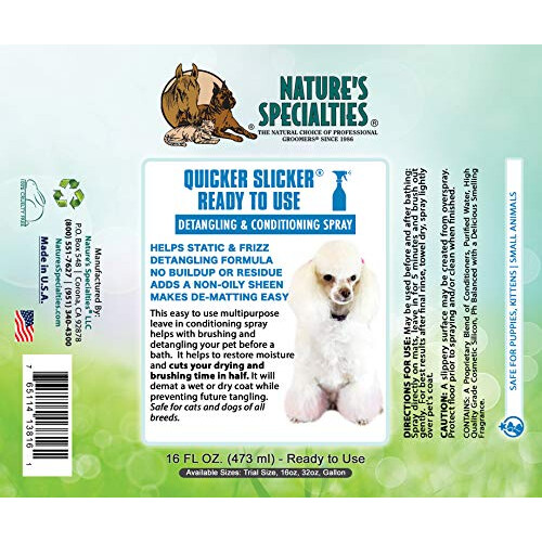 Nature's Specialties Quicker Slicker Έτοιμο προς Χρήση Σπρέι Ξεμπλέγματος και Περιποίησης 1