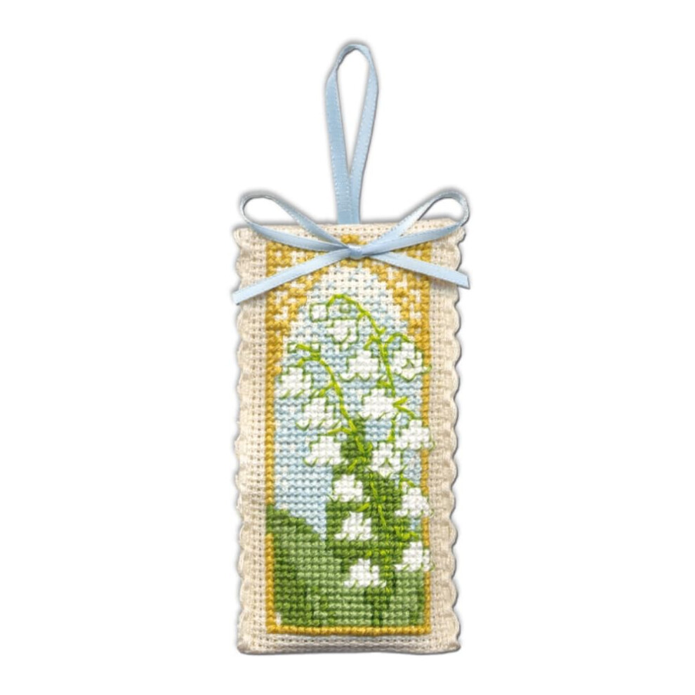 Textile Heritage Lavendelzakje Telpatroon Kruissteekpakket - Lelietje-Van-Dalen-image