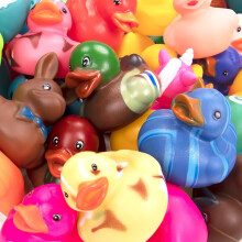 Pacote de 50 Patinhos de Borracha Sortidos | Patinhos para Festas de Crianças - Patinhos Mini em Bulk