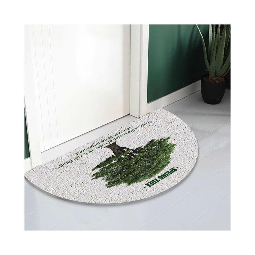 (green plants, 60X90cm 23.6X35.4in) Plant entry floor mat silk ring ins wind household entrance door foot mat foyer living room door rubbing soil non-