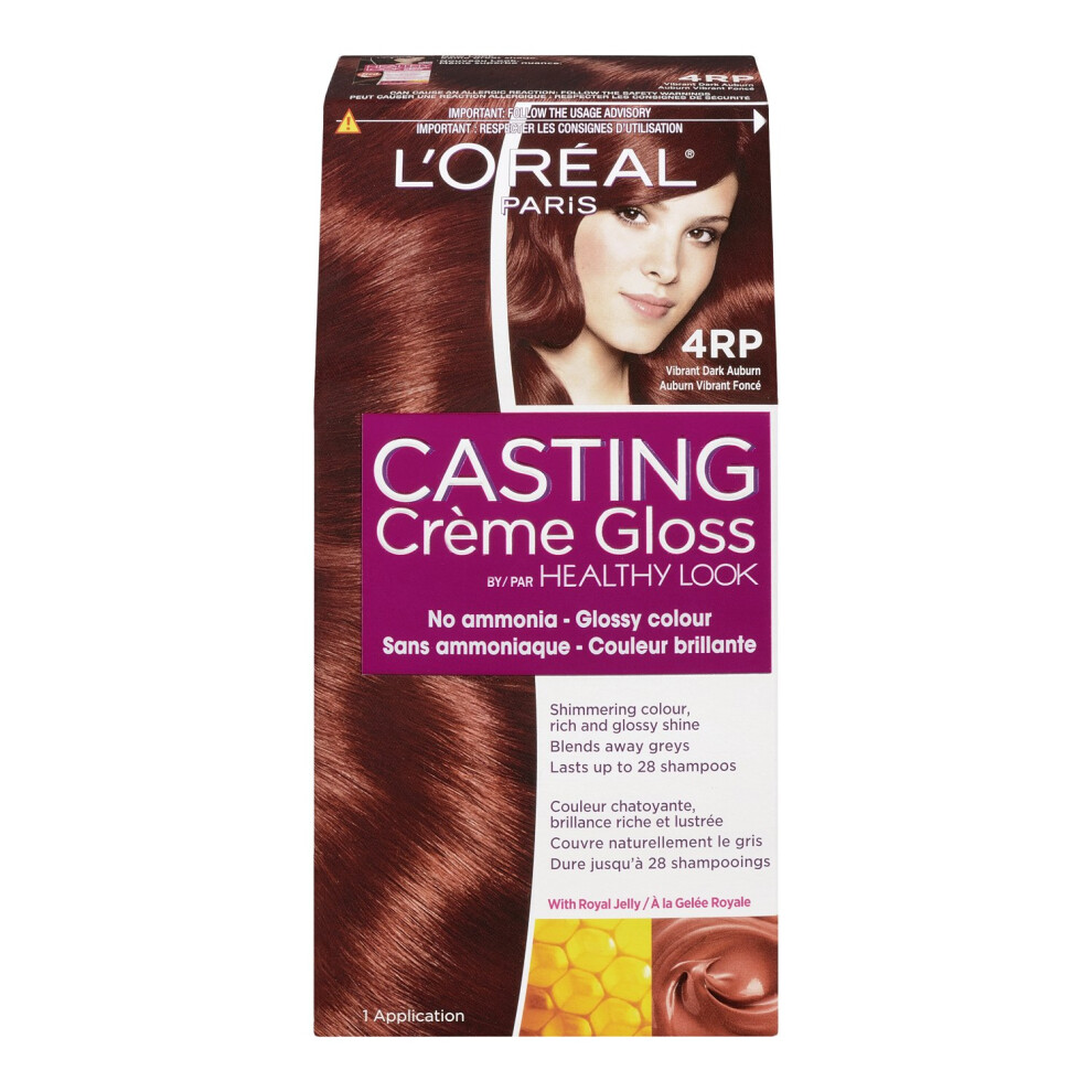 L'Oreal Healthy Look Creme Gloss Hair Color  4RR Vibrant Dark Auburn  Sweet Cherry-image-OPC-PFPJSTR-NEW