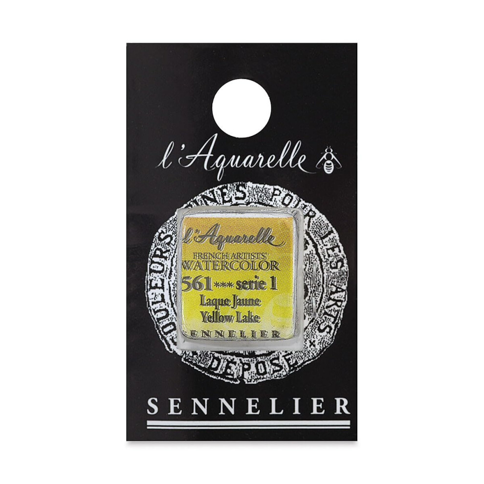 Sennelier French Watercolor Half Pan, Yellow Lake-image