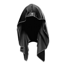 Mission Cooling Hoodie Thandduk Black - Soft Hllbar mikrofiber - Kyl upp till 2 timmar - UPF 50 Sun Protection - Machine Washable