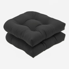 Pillow Perfect Fresco, solides Sitzkissen aus Korbgeflecht fr den Innen- und Auenbereich, wendbar, wetter- und lichtbestndig, runde Ecke 48,3 x