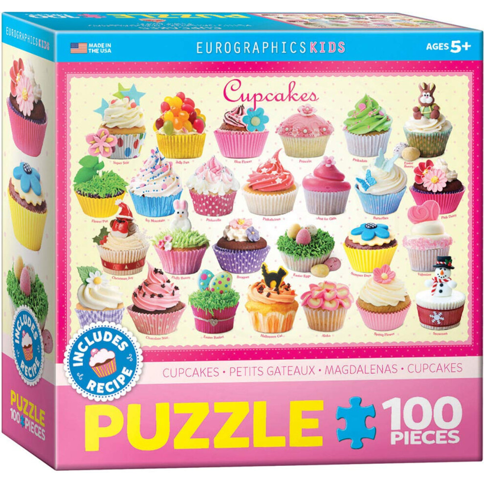Photos - Jigsaw Puzzle / Mosaic Eurographics Cupcakes Puzzle 100-Piece EG61000519