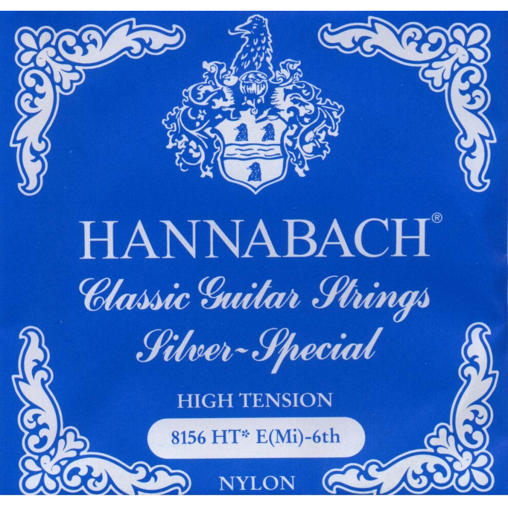 Hannabach Silver Series 815 High Tension Special Single E6 String For Classic Guitar 652536