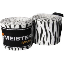 Bandages semi- lastiques Meister pour adultes 180 pour MMA et boxe - Paire - Rayures z br es