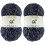 ???a JubileeYarn ap? ?a??? ????? - Ombr? Worsted - 100g/??????? - Phantom - 2 ???????a 1
