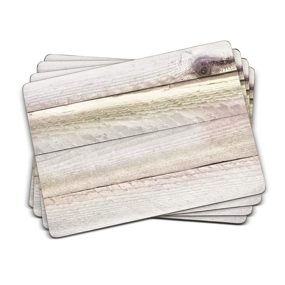 Pimpernel Driftwood Collection Placemats | Set of 4 | Heat Resistant Mats | Cork-Backed Board | Hard Placemat Set for Dining Table | Measures 15.7  x