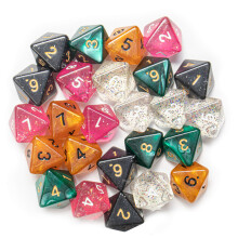 Wiz Dice Bulk Random Polyhedral Dice (D8-100 Pack)  Polyedrische Rollenspielwrfel in einzigartigen Farben  DND-Zubehr fr TTRPG-Wrfelspiele  Id