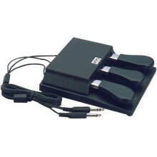 Studiologic VFP-3-10 Dreifaches Sustain-Pedal im Piano-Stil mit offener Polarit   t und Mono- und Stereo-Anschluss f   r Keyboards