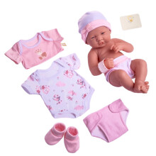 Ensemble cadeau de poupe Layette Baby Poll | JC TOYS - LA Newborn Nursery | 14 """" poupe la vie avec accessoires | Rose | 2 ans et plus
