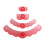 JEM Κόφτες Fondant Edge με Ράμματα, Για Διακόσμηση Κέικ, Σετ 4 Τεμαχίων 1