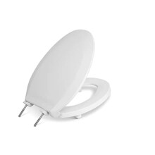 Centoco 2-palcov vyv en sedadlo na toaletu pre seniorov, predl en , uzavret , s krytom, plast, vyroben v USA, HL800STS-001, biele