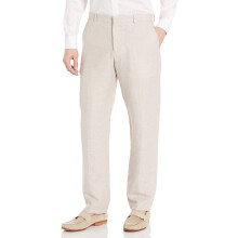 Perry Ellis mens Linen Suit Dress Pants Natural Linen Herringbone 32W x 30L US