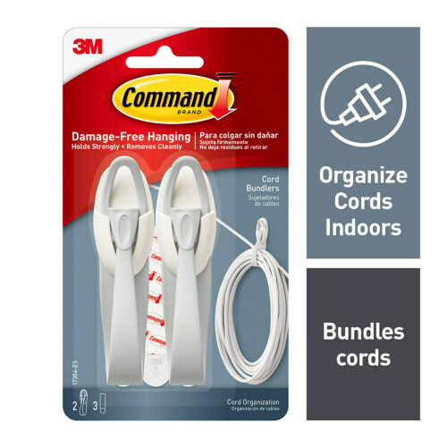 3M 17304 Command Cord Bundlers 4 Pack 8 Bundlers 2
