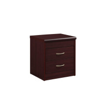 Hodedah 2-Drawer Nightstand in Mahogany