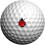 Golfdotz | Ladybug | Golfbollmarkörer golftillbehör Golfboll Identitetsmarkör 1