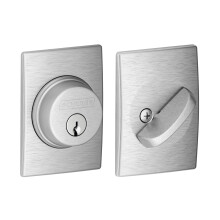 Schlage B60 N CEN 626 Zámek s Century Trim, Klíč 1 Strana, Nejvyšší Bezpečnost, Satin Chrome