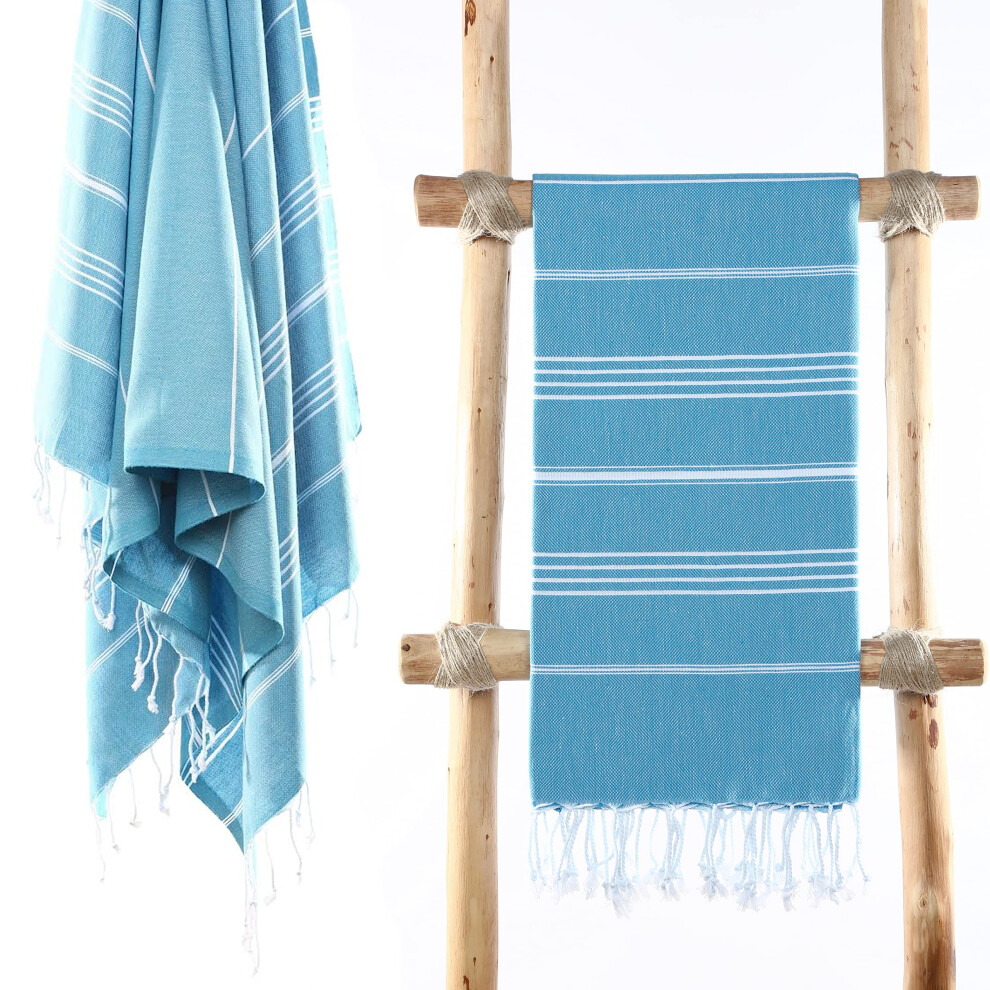Cacala Lightweight and Thin Turkish Beach Towel 100% Cotton Sand-Free and Quick-Drying Goodness Perfect as an Extra Large Travel Towel  Beach Accessor-image-OPC-PFM79S6-NEW