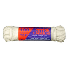 T.W Evans Cordage 43-070 7/32-tuumainen Evandale Cotton Clothesline 100 Hank