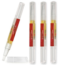 Bliss Kiss | Fragrance Free 4 Nail Oil Cuticle Pens w/Vitamin E & Jojoba?Nail Strengthener Nail Growth Serum for Brittle Peeling Breaking Thin
