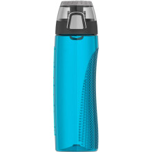 Thermos Intak 24-Unzen-Trinkflasche aus Tritan mit Messger t (Blaugr n), Einheitsgr e