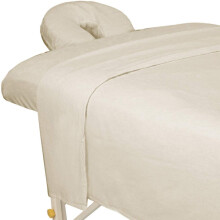 Set di lenzuola per massaggi ForPro Premium in flanella da 3 pezzi per lettini da massaggio, include lenzuolo piano, lenzuolo con angoli e copri