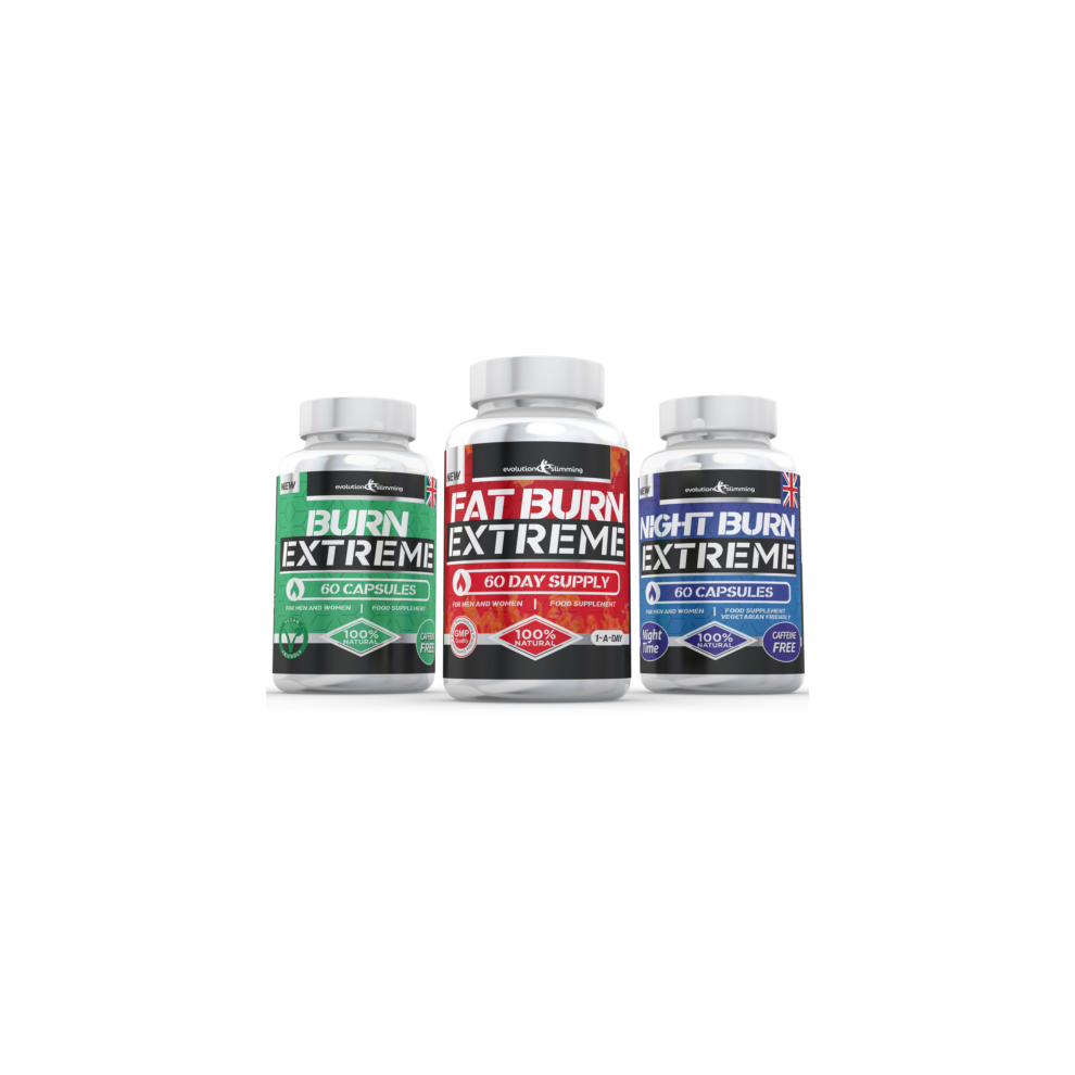 Evolution Slimming Fat Burn Extreme Combo Pack - Highest Strength Weight Loss Supplement