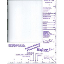 Creative Notions Stickerei-Platzierungslineal Jr (Little Buddy)