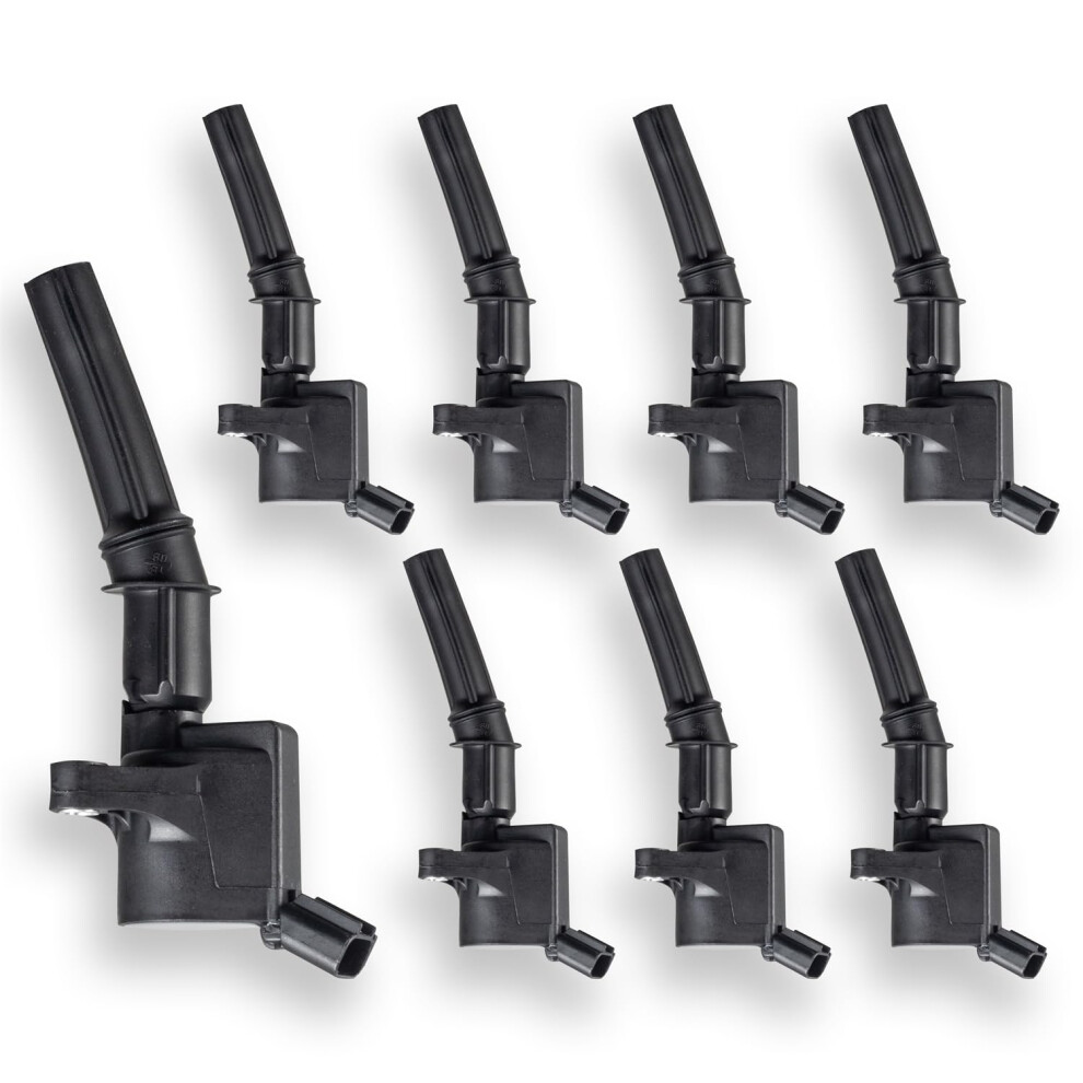 Ena Set Of 8 Curved Boot Ignition Coil Pack Compatible With Ford Lincoln Mercury 4.6L 5.4L V8 Replacement For Dg508 C1454 C1417 Fd503 1L2u12029aa I2lu 1251264984561