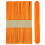100 palitos de picol    de artesanato de madeira jumbo granizo 6 polegadas (laranja) 2