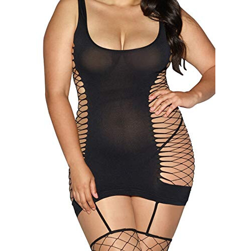 Dreamgirl Plus Size Kjole med Åben Side 2