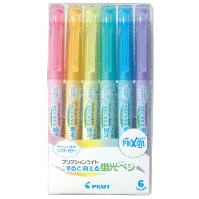 Zakreslacz wymazywalny Pilot Frixion Light Soft Color, zestaw 6 kolorσw (SFL-60SL-6CS)